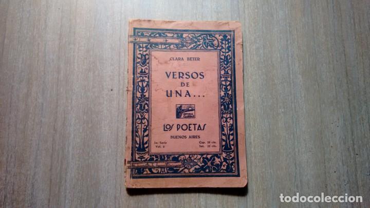 Libros de segunda mano: CANCIONERO - VERSOS DE UNA.... -
