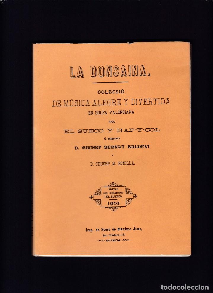 Libros de segunda mano: LA DONSAINA - COLECSI&Oacute; DE M&Uacute;SICA ALEGRE Y DIVERTIDA - FACSIMIL 1992