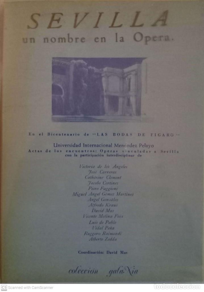 Libros de segunda mano: Sevilla un nombre en la &Oacute;pera - Foto 1
