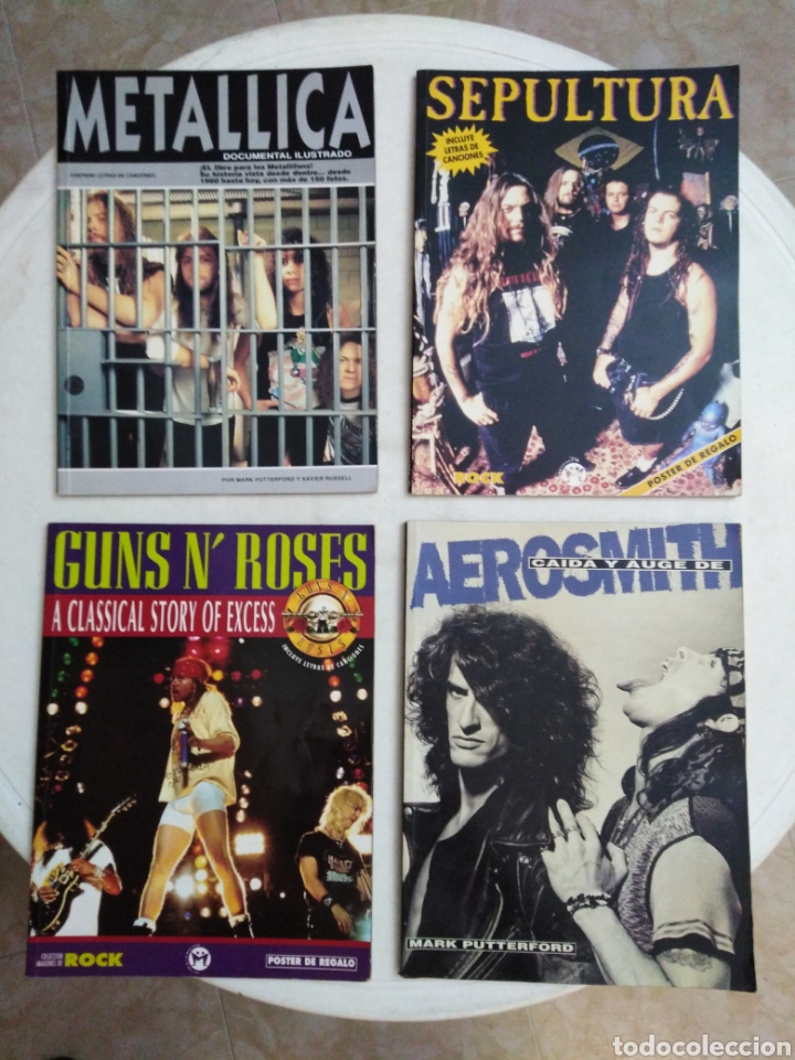 Libros de segunda mano: Lote de 4 revistas rock ( 4 grupos )