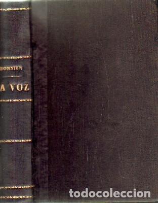 Second hand books: LA VOZ. SU CULTURA FISIOLOGICA. EDUARDO G.GEREDA. PEDRO BONNIER. A-MU-895