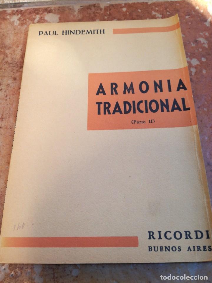 Libros de segunda mano: ARNONIA MUSICAL-PAUL HINDEMITH-ORIGINAL A&Ntilde;O 1959