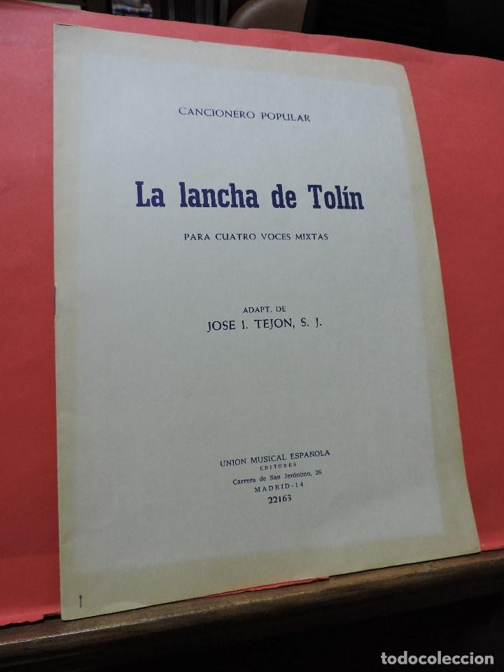 Gebrauchte B&uuml;cher: La lancha de Tol&iacute;n. Cancionero Popular para cuatro voces mixtas. TEJ&Oacute;N, Jos&eacute; I. Madrid 1976.
