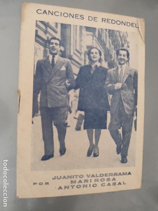 Gebrauchte B&uuml;cher: CANCIONES DE REDONDEL &ndash; JUANITO VALDERRAMA MARI ROSA ANTONIO CASAL 8p 15x11