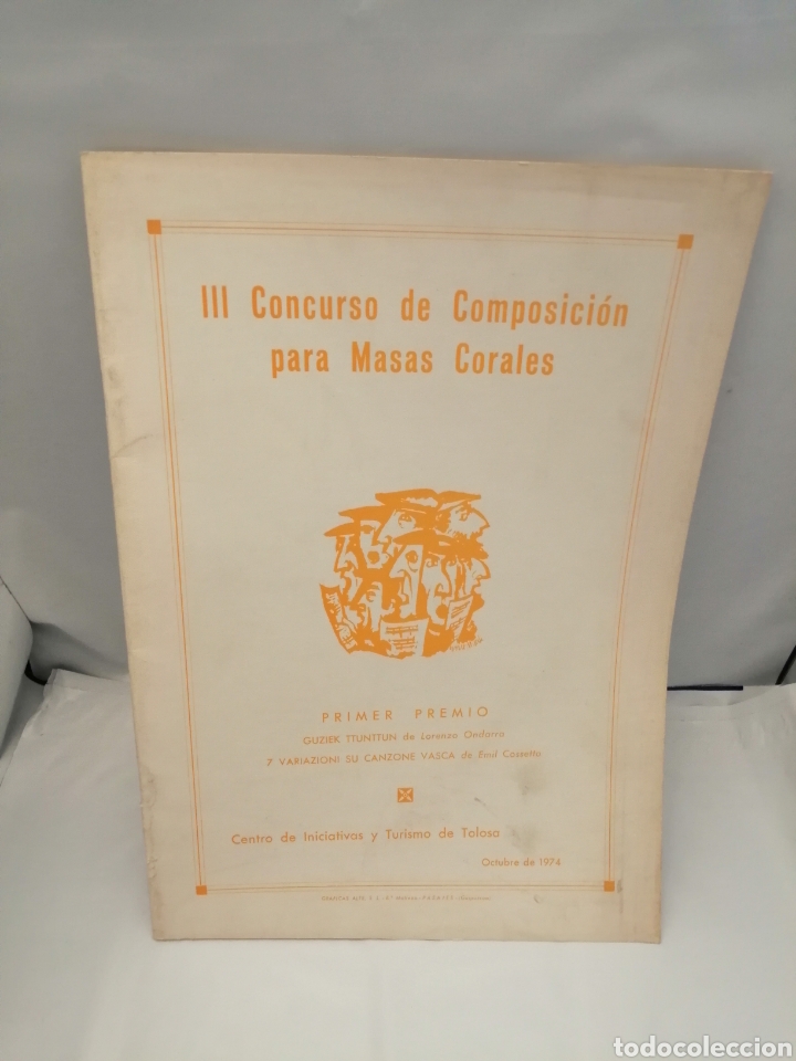 Libros de segunda mano: III CONCURSO DE COMPOSICI&Oacute;N PARA MASAS CORALES - Foto 1