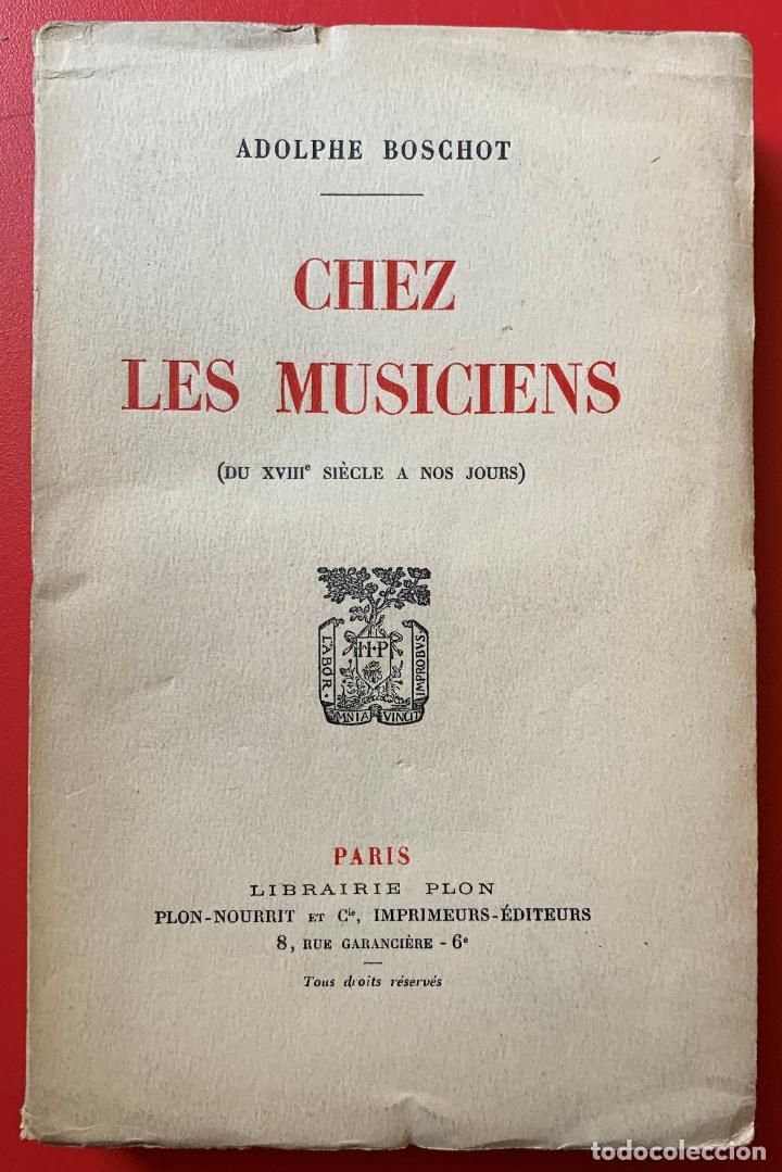 Libros de segunda mano: MUSICA. - BOSCHOT ADOLPHE