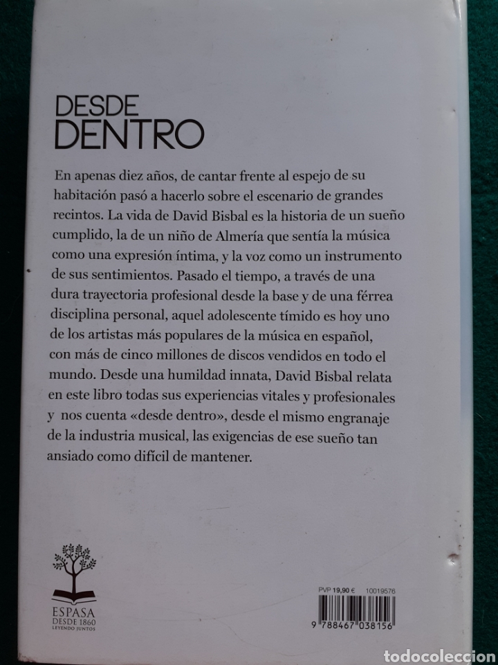 Libros de segunda mano: David Bisbal. Desde dentro - Foto 2