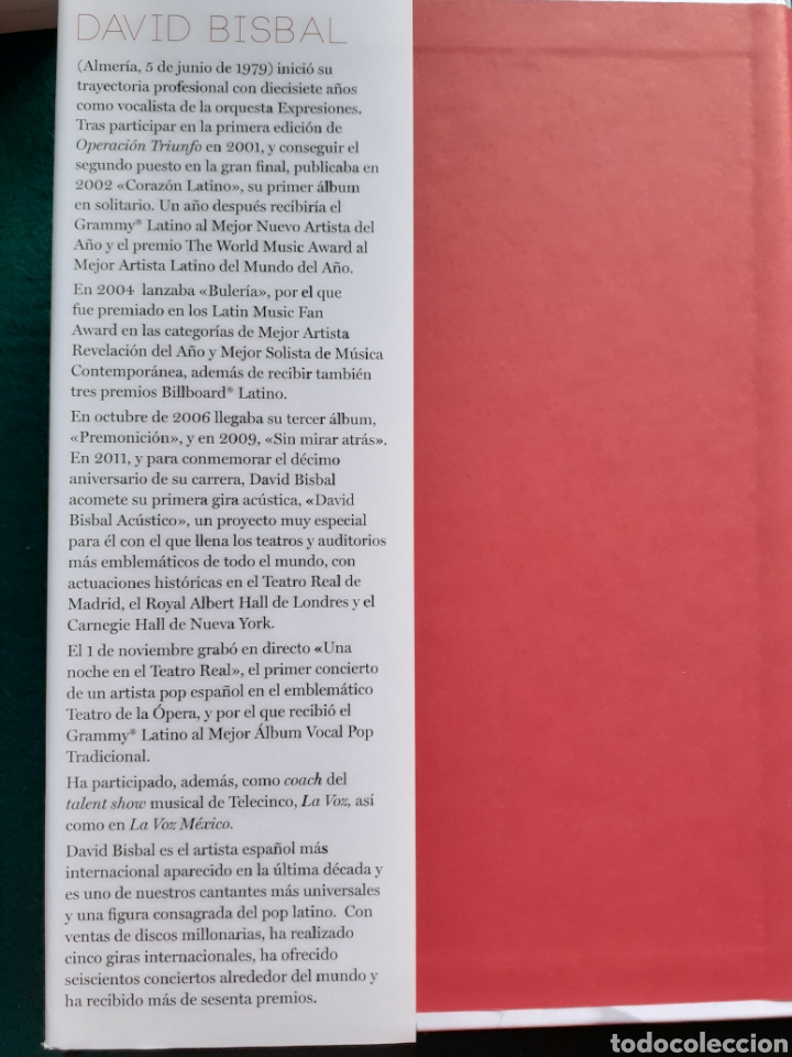 Libros de segunda mano: David Bisbal. Desde dentro - Foto 3