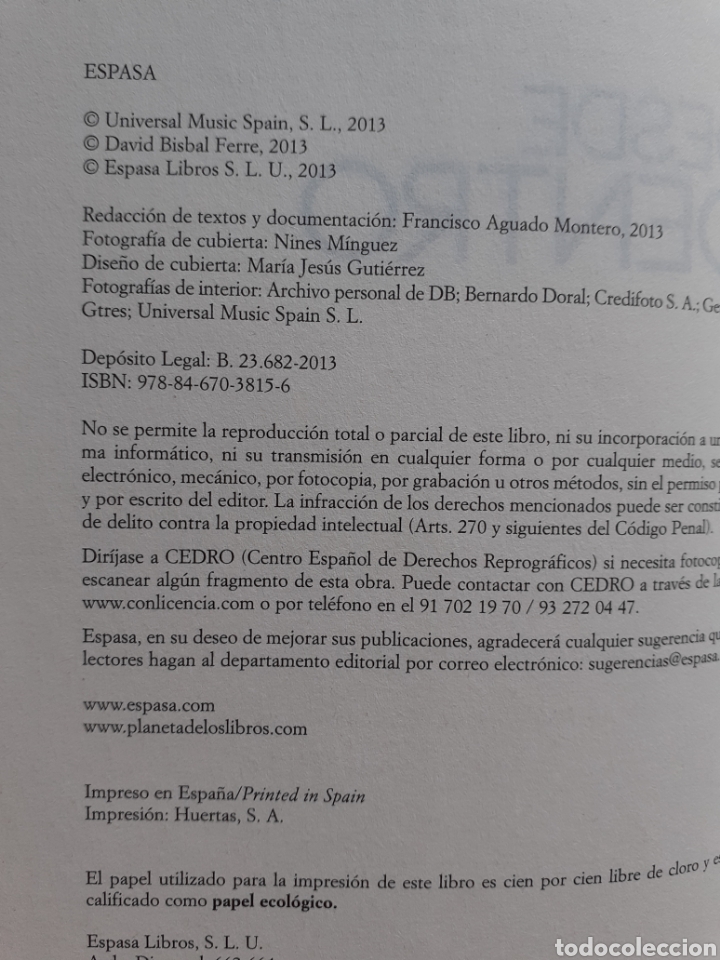 Libros de segunda mano: David Bisbal. Desde dentro - Foto 4