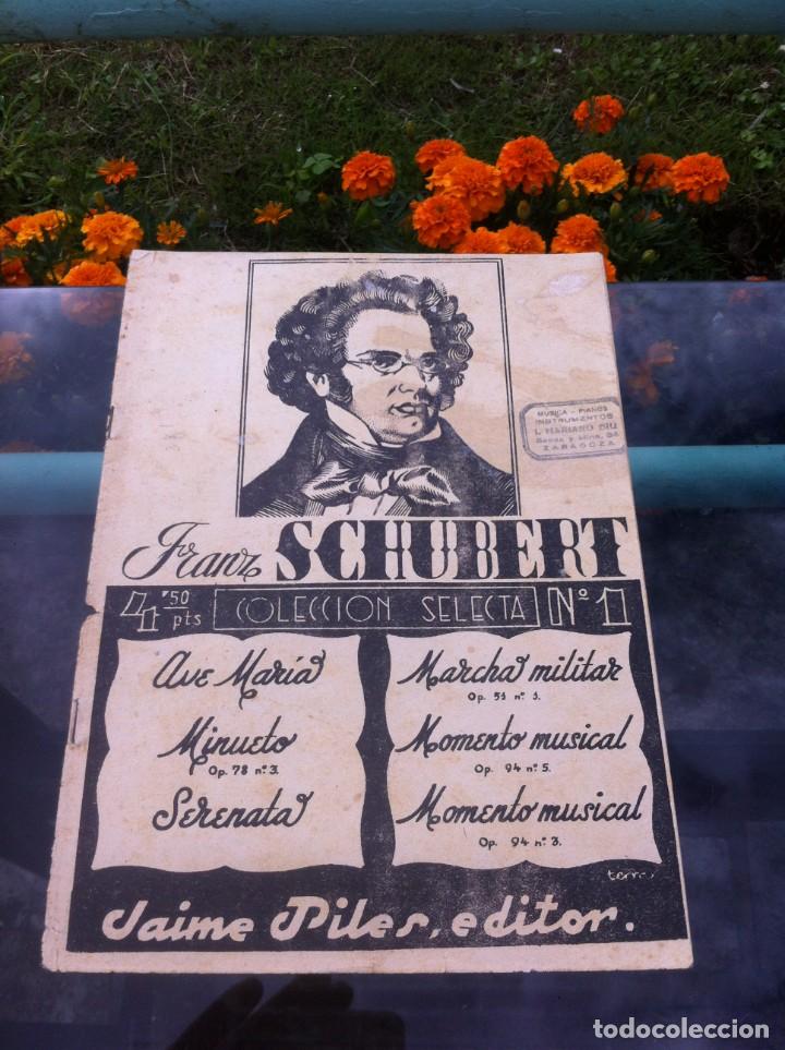 Libros de segunda mano: PARTITURA. SCHUBERT. COLECCI&Oacute;N SELECTA N&ordm; 1. - Foto 1