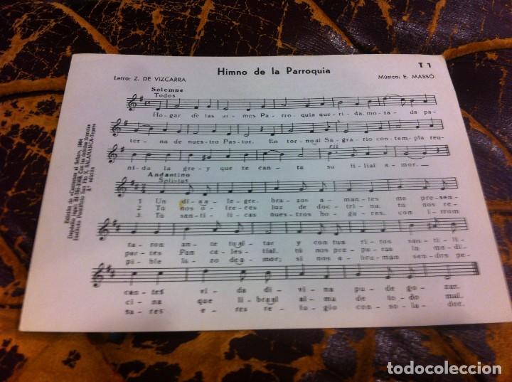 Livres d'occasion: PARTITURA MUSICAL. Z. DE VIZCARRA. HIMNO DE LA PARROQUIA. M&Uacute;SICA E. MASS&Oacute;