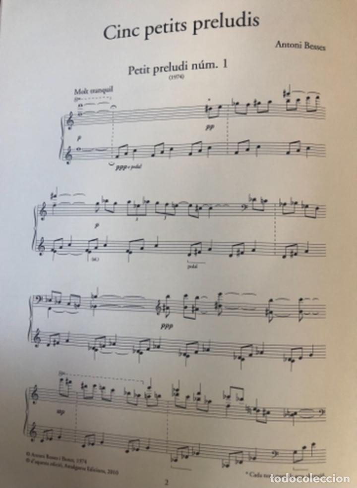 Libros de segunda mano: Antoni Besses, &rdquo;5 petits preludis&rdquo; per a piano - Foto 2