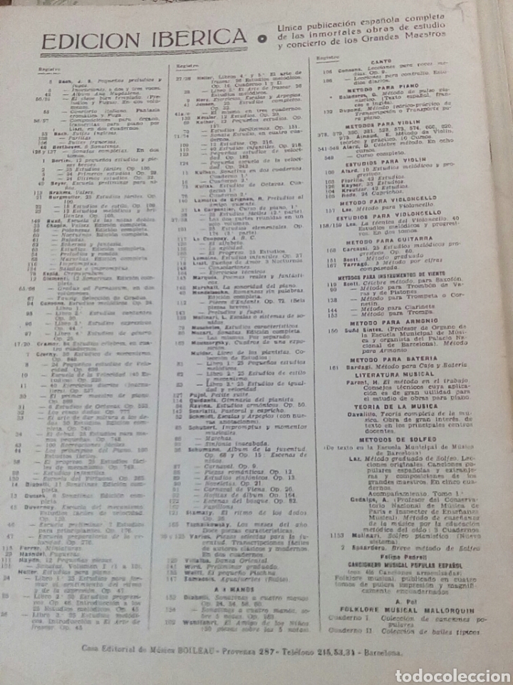 Libros de segunda mano: Bertini, 25 Estudios Faciles - Foto 2