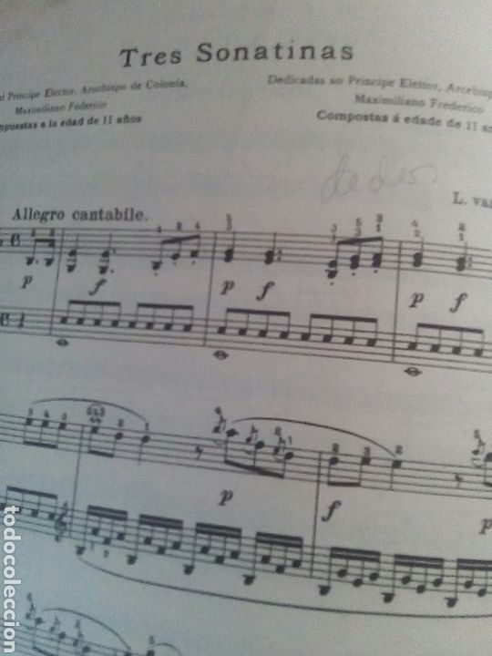 Libros de segunda mano: SONATINAS de Beethoven - Foto 2