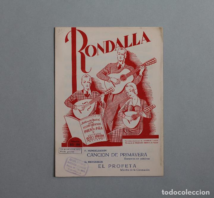 Livres d'occasion: COLECCI&Oacute;N RONDALLA//GERMAN LAGO//CANCI&Oacute;N DE PRIMAVERA-EL PROFETA//M&Uacute;SICA MODERNA.N&Uacute;M. 85.86//MADRID