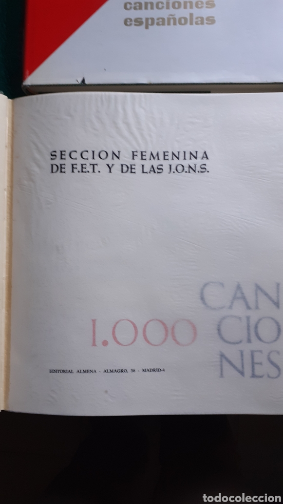 Libros de segunda mano: MIL CANCIONES ESPA&Ntilde;OLAS. 2 TOMOS. CON ESTUCHE. FOLKLORE - Foto 2