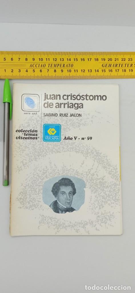 Libros de segunda mano: JUAN CRISOSTOMO DE ARRIAGA Sabino Ruiz Temas Vizcainos ENVIO CERTIFICADO GRATUITO