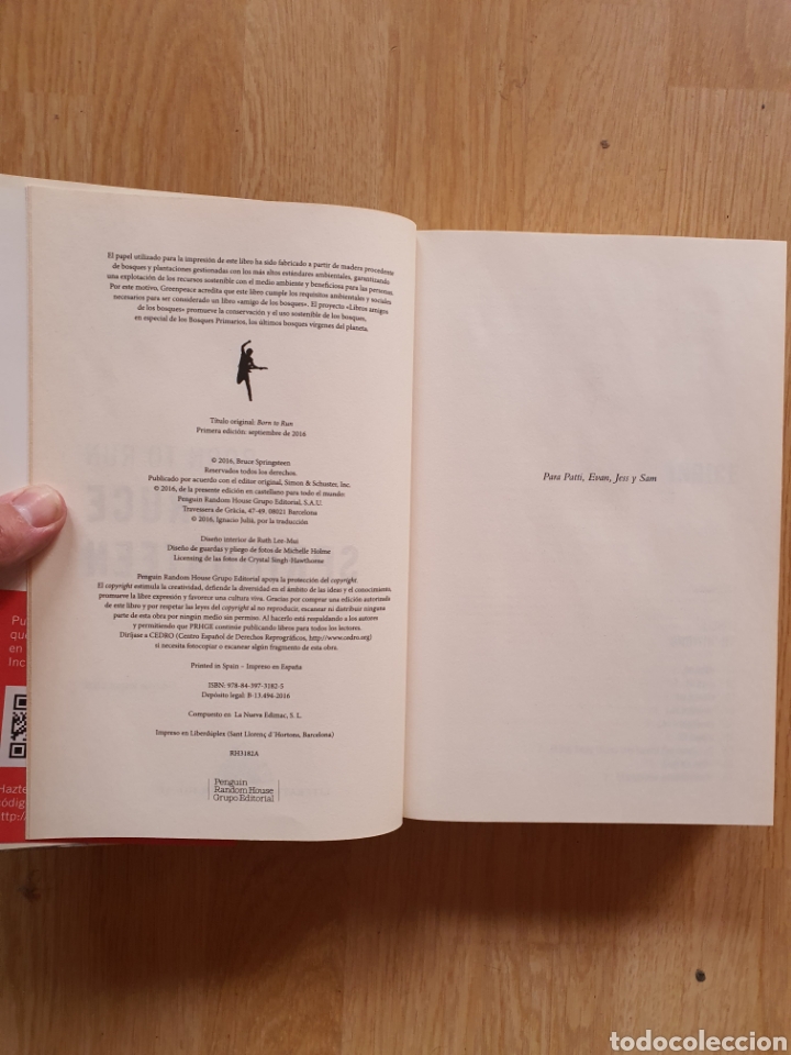 Libros de segunda mano: Bruce Springsteen born to run - Foto 2