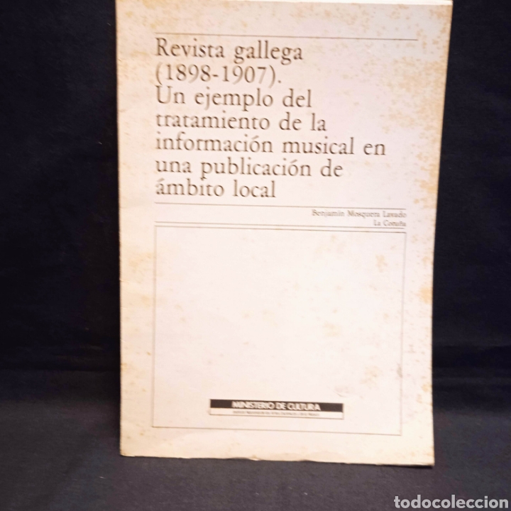 Libros de segunda mano: REVISTA GALLEGA (18989-1907) UN EJEMPLO DEL TRATAMIENTO... - BENJAM&Iacute;N MOSQUERA LAVADO