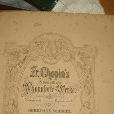 Libros de segunda mano: PRPM 51 F. CHOPIN'S SÄMMTLICHE PIANOFORTE WERKE. EDITION PETERS. Lote 298729723