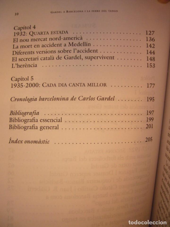 Libros de segunda mano: XAVIER FEBRÉS: GARDEL A BARCELONA I LA FEBRE DEL TANGO (PÒRTIC, 2001) IL.LUSTRAT. PERFECTE. RAR. - Foto 6 - 303267403