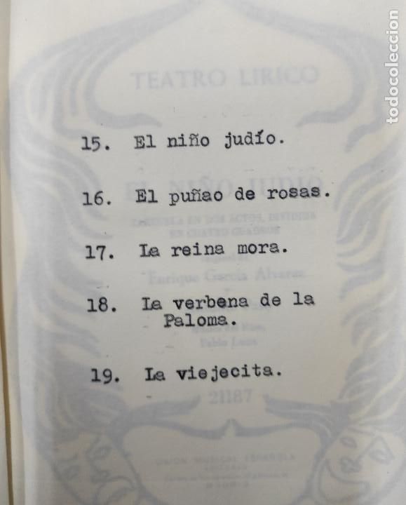 Libros de segunda mano: Zarzuelas. 4 vol&uacute;menes - Foto 6