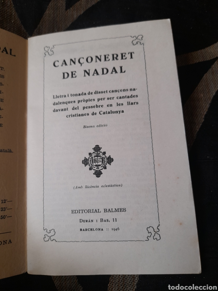 Libros de segunda mano: Canconeret de Nadal, de 1946 - Foto 3