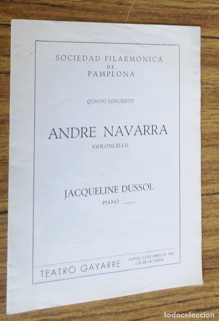 Libri di seconda mano: ANDER NAVARRA - violenchero // JOCQUELINE DUSSOL - piano 1961