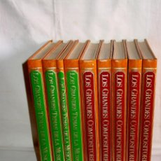 Libros de segunda mano: LOS GRANDES COMPOSITORES Y TEMAS DE LA MÚSICA. 1981-1983. ENCICLOPEDIAS SALVAT-9 VOLUMENES-2780 PAGS. Lote 311198328