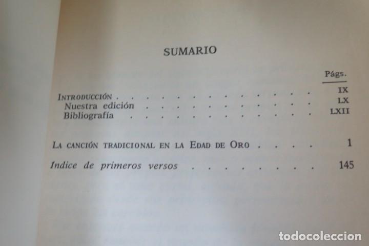 Libros de segunda mano: LA CANCI&Oacute;N TRADICIONAL DE LA EDAD DE ORO - Foto 2