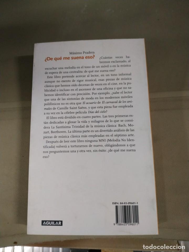 Libros de segunda mano: &iquest;De qu&eacute; me Suena Eso? - M&aacute;ximo Pradera. Aguilar - Foto 2