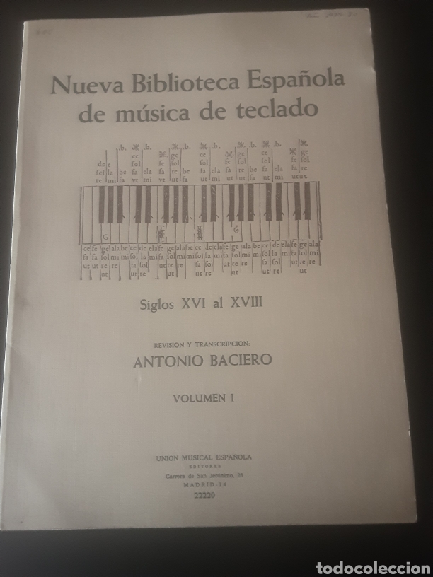 Gebrauchte B&uuml;cher: Nueva Biblioteca Espa&ntilde;ola de m&uacute;sica de teclado.