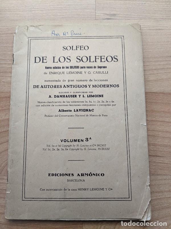 Libros de segunda mano: SOLFEO DE LOS SOLFEOS - Foto 1