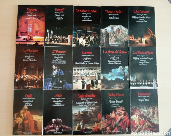 Second hand books: Lote 15 libritos de &oacute;pera