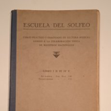 Libros de segunda mano: ESCUELA DE SOLFEO - LIBRO 1 - MUSICAL EMPORIUM - VER TODAS LAS FOTOS. Lote 336722378