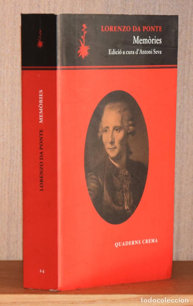 Libros de segunda mano: MEM&Ograve;RIES - Lorenzo da PONTE - Foto 1