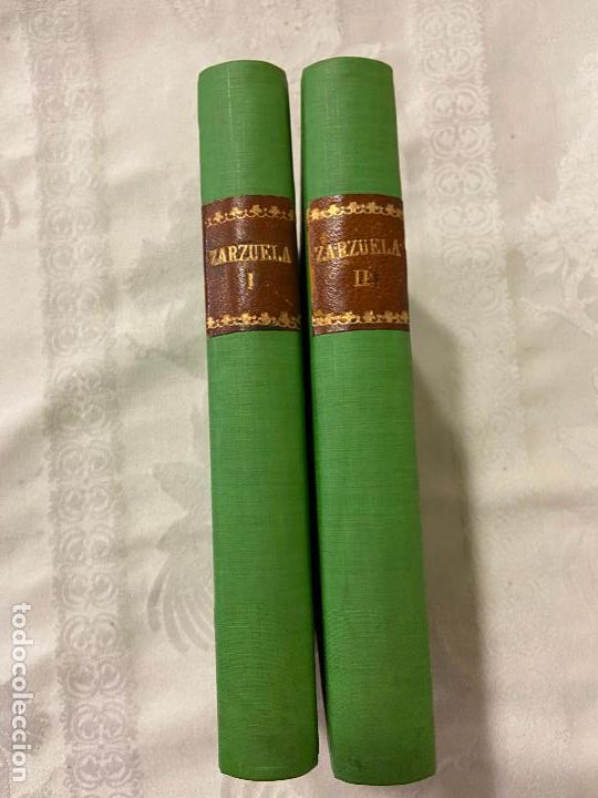 Libros de segunda mano: C.63- Dos tomos de Zarzuela. Contiene 14 obras. Ver descripci&oacute;n