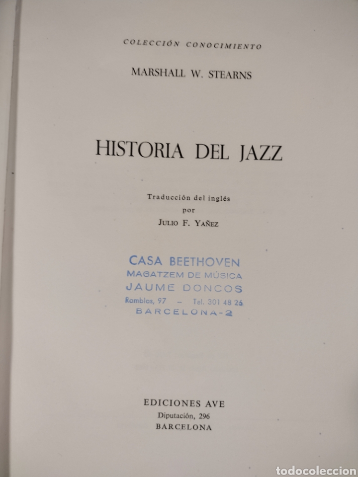 Libros de segunda mano: Historia del Jazz, Marshall Stearns - Foto 2