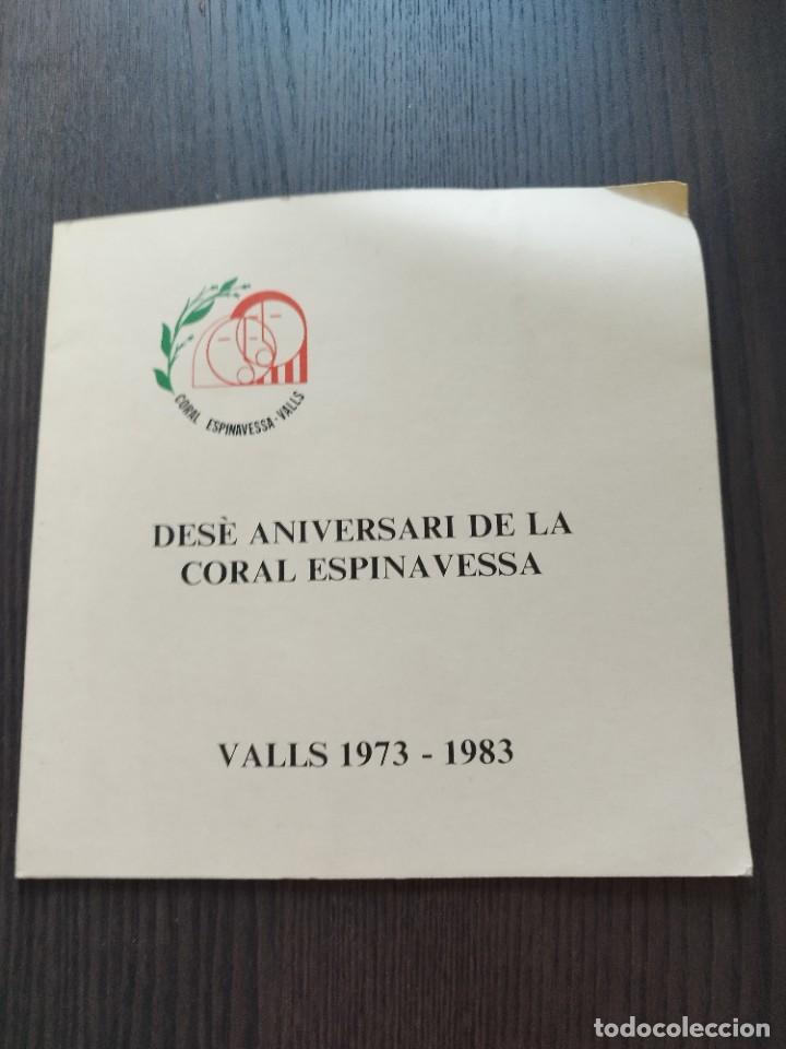 Second hand books: Des&egrave; aniversari de la coral espinavessa. Valls 1973 - 1983.
