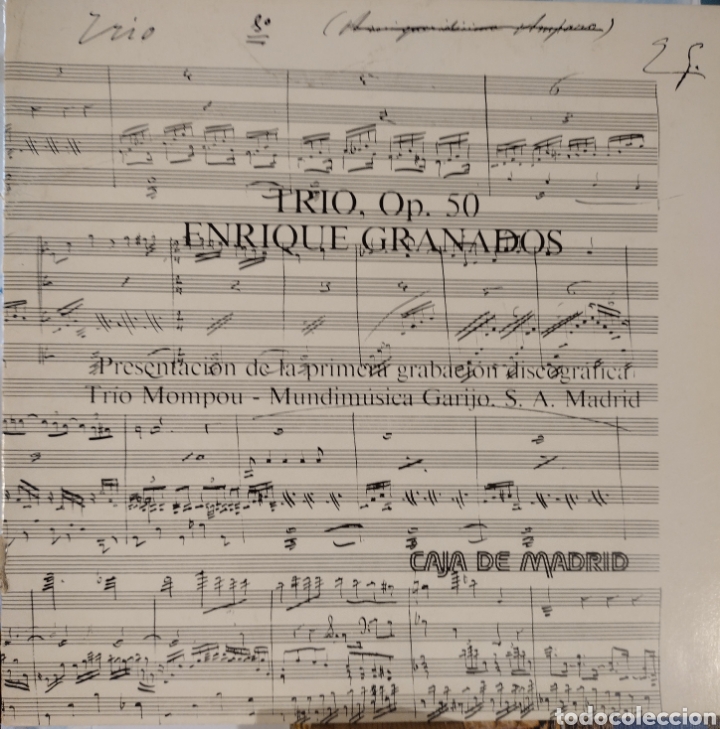 Libros de segunda mano: Trio, Op. 50, Enrique Granados (programa de m&agrave;) - Foto 1
