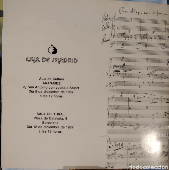 Libros de segunda mano: Trio, Op. 50, Enrique Granados (programa de m&agrave;) - Foto 6