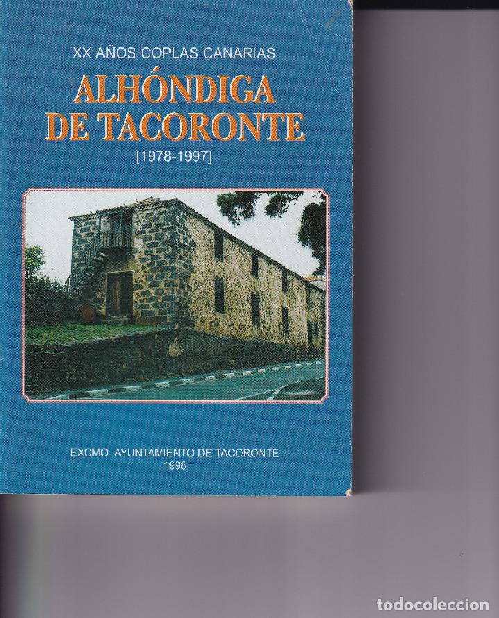 Second hand books: TENERIFE ALONDIGA DE TACORONTE COPLAS CANARIAS