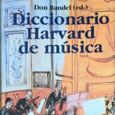 Libros de segunda mano: DICCIONARIO HARVARD DE MÚSICA. DON RANDEL (ED.)