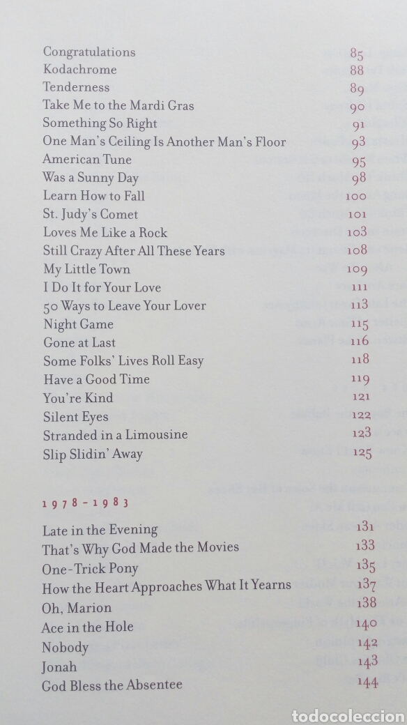 Libros de segunda mano: Lyrics (1964-2008). Paul Simon. - Foto 6