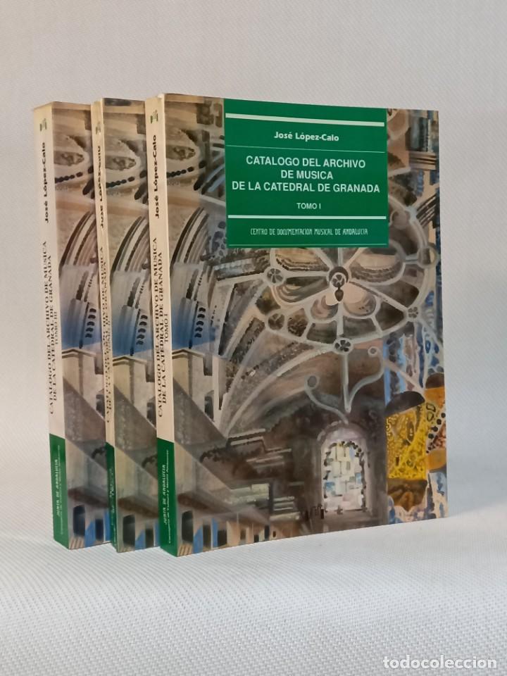 Second hand books: Cat&aacute;logo del archivo de m&uacute;sica de la catedral de Granada. 3 tomos. completo. Junta de Andalucia 1991