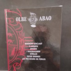 Libros de segunda mano: OLBE ABAO...52 TEMPORADA DE OPERA DE ABAO....2003..2004...