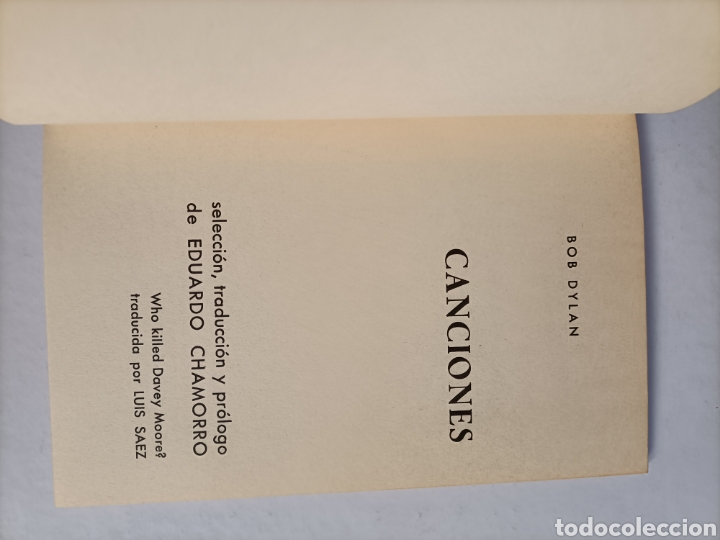 Libros de segunda mano: Bob Dylan. Canciones. Selecci&oacute;n Eduardo Chamorro - Foto 4