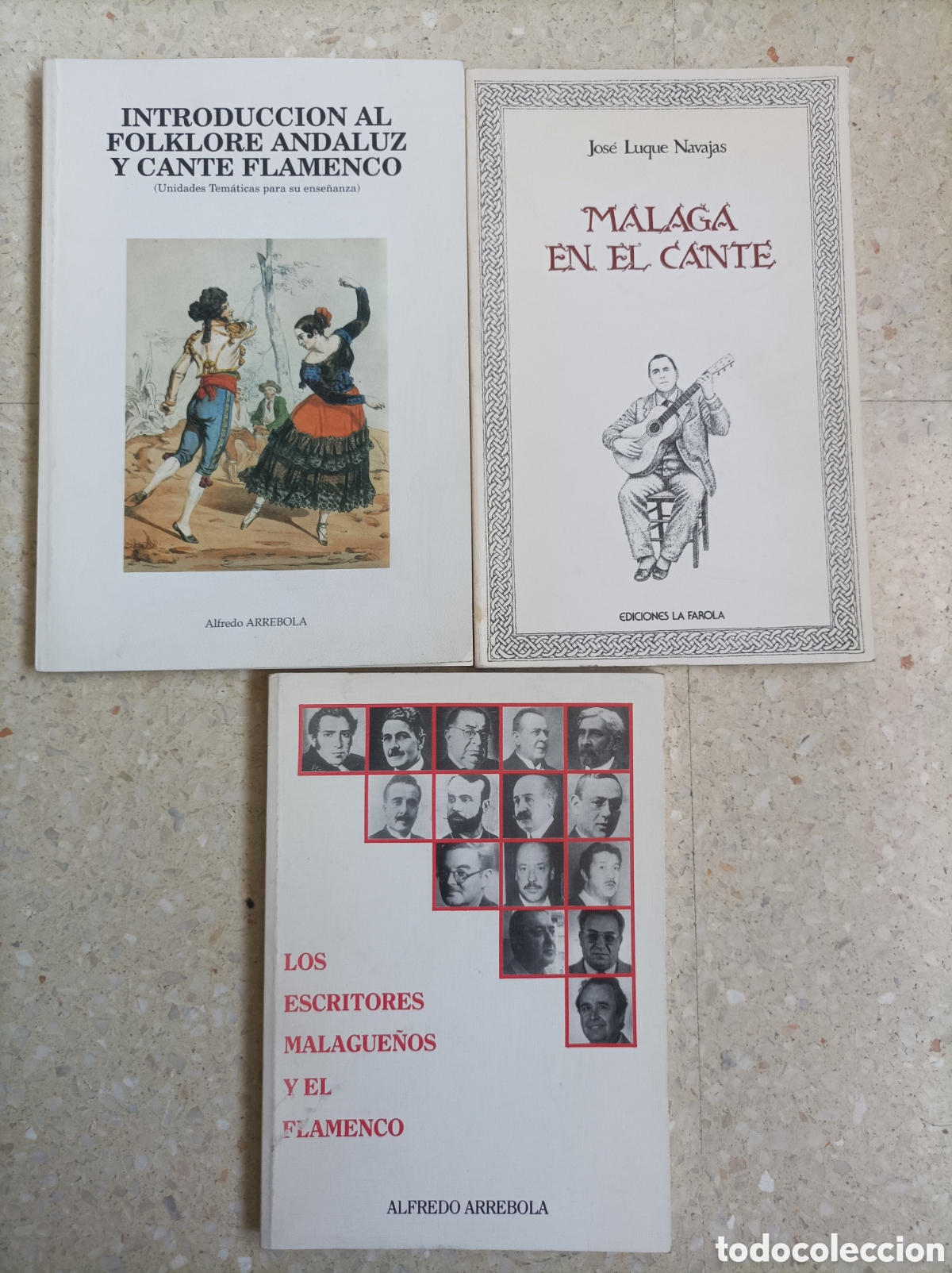 Second hand books: Fant&aacute;stico lote de libros cante en M&aacute;laga , folklore,baile flamenco.