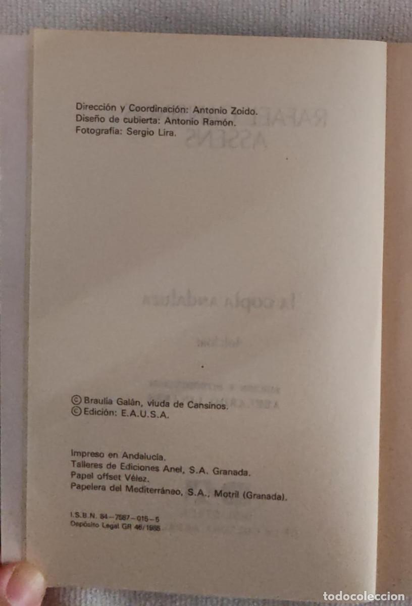 Libros de segunda mano: LA COPLA ANDALUZA. - Foto 5