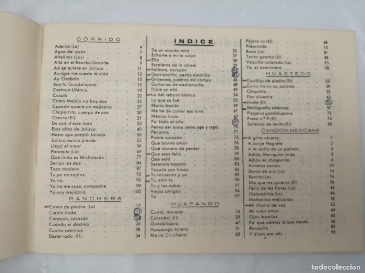 Libros de segunda mano: 100 &Eacute;XITOS MEXICANOS (M&Uacute;SICA DEL SUR) - Foto 8
